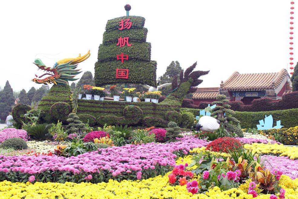景點(diǎn)工程之五色草造型